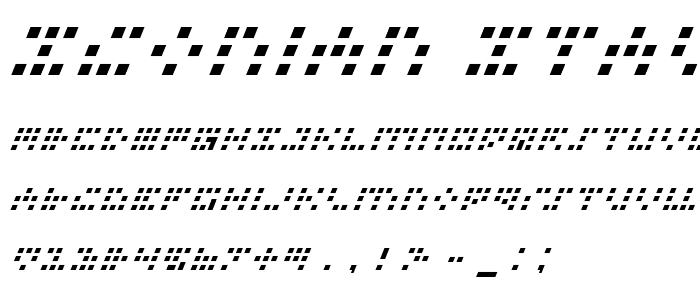 Iconian Italic font
